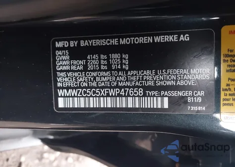 2015 Mini Countryman Cooper S z USA, uszkodzony, nr VIN WMWZC5C5XFWP47658